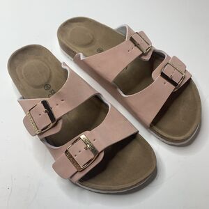 Seranoma Pink Slip On Cork Footbed Sandals Womens Size 10